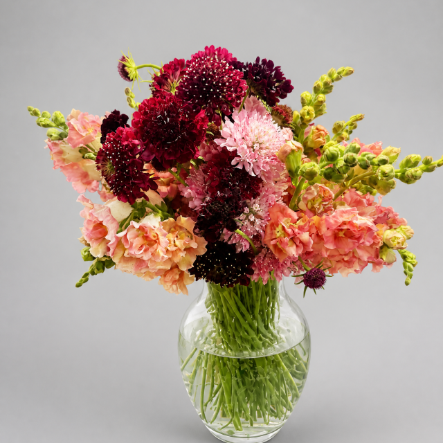 Scabiosa & snapdragon mixed bouquet